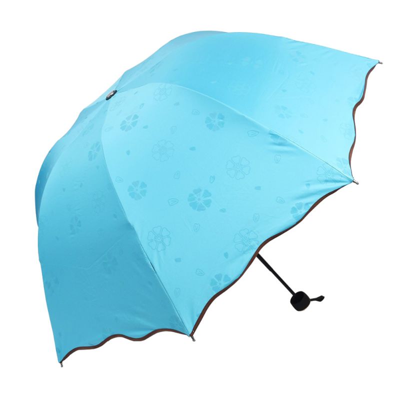 Women Lady Magic Flowers Dome Parasol Anti-UV Sun//Rain Folding Umbrella Hot