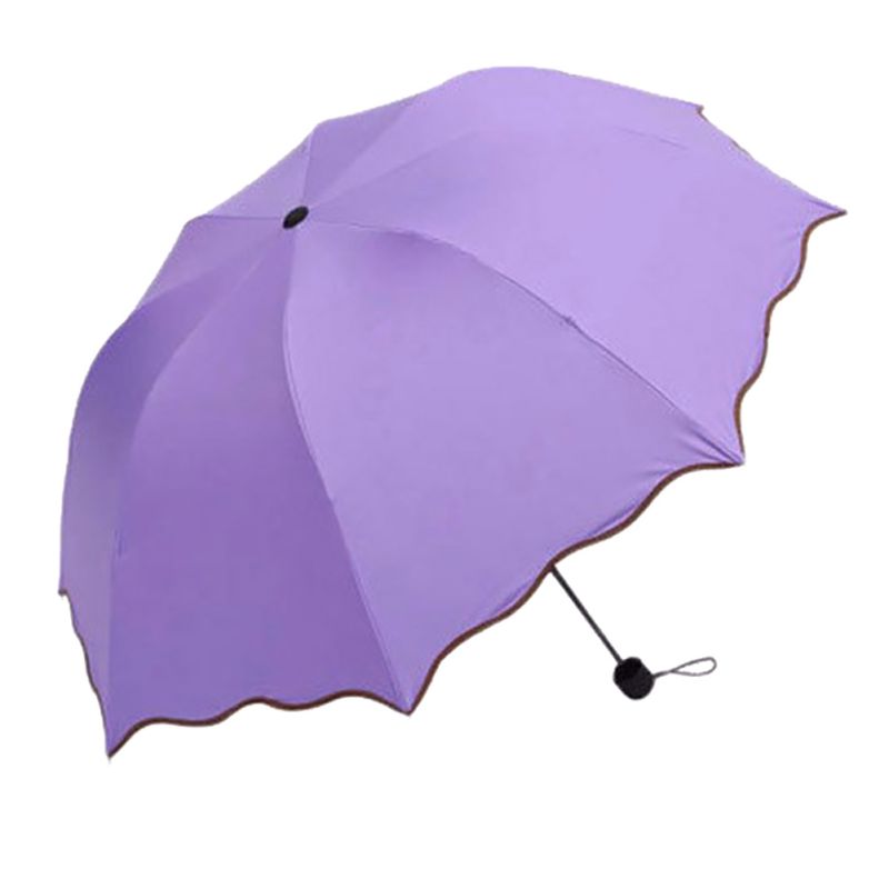 Women Lady Magic Flowers Dome Parasol Anti-UV Sun//Rain Folding Umbrella Hot