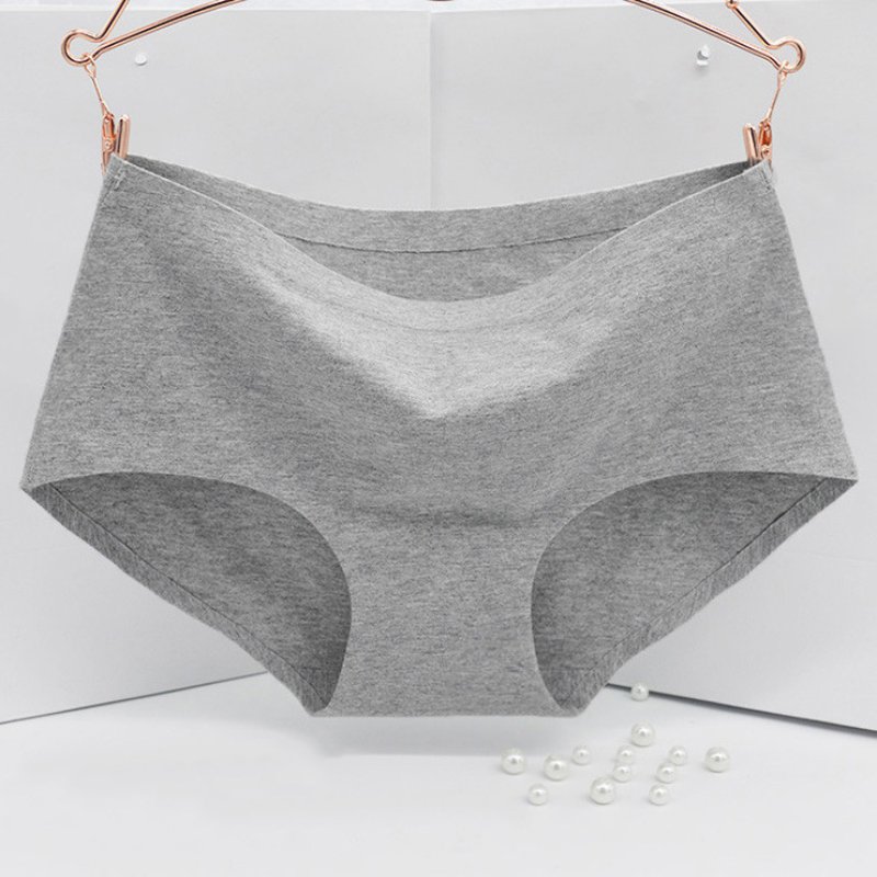 Women's Sexy Panties Seamless Invisible Underwear Natural Cotton Briefs