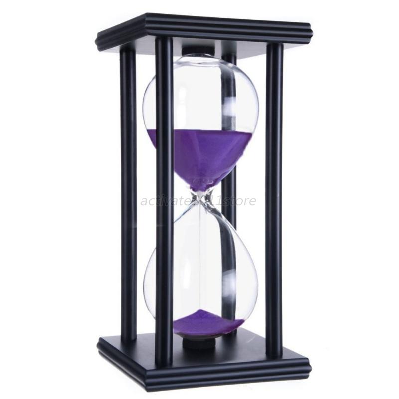 30 60min Wood Wooden Frame Sand Sandgl Hourgl Clock Timer Home 30 60min Wood Wooden Frame Sand Sandgl Hourgl