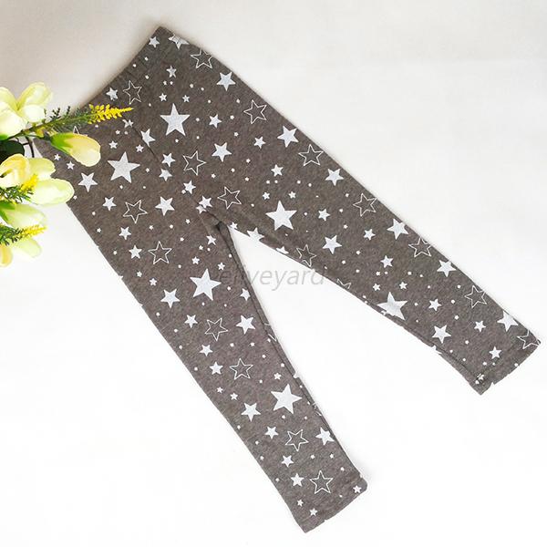 2-7J Kleinkind Kinder Baby Mädchen Baumwolle Tight Hosen Stretchy Warme Leggings