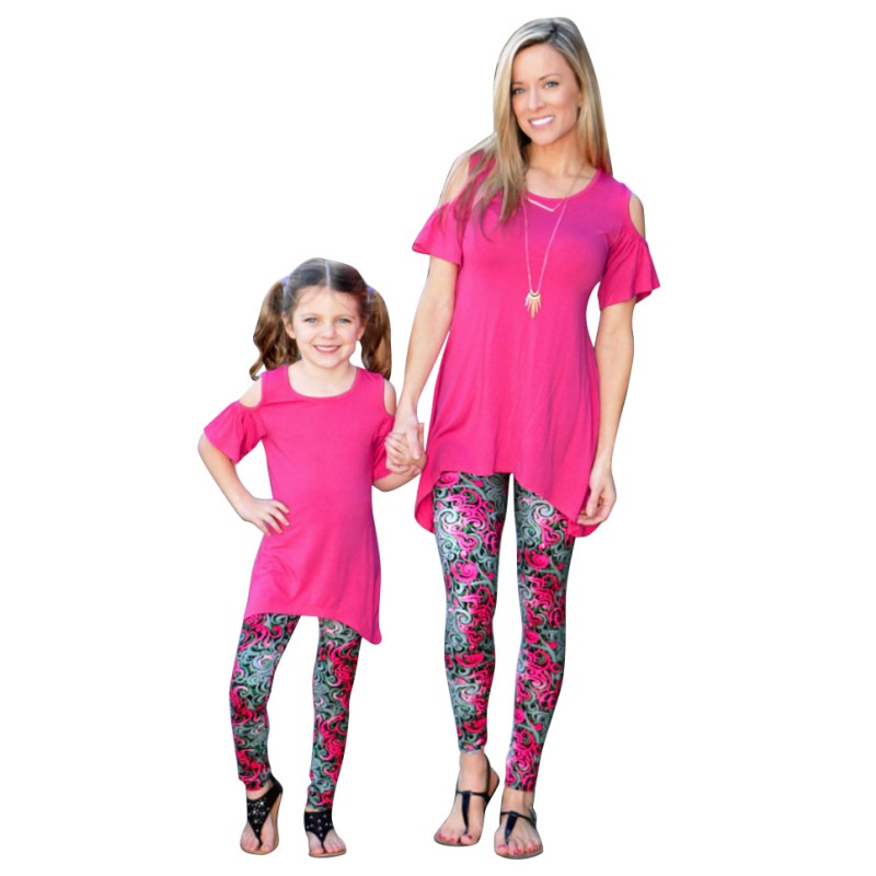 mother daughter legging outfits
