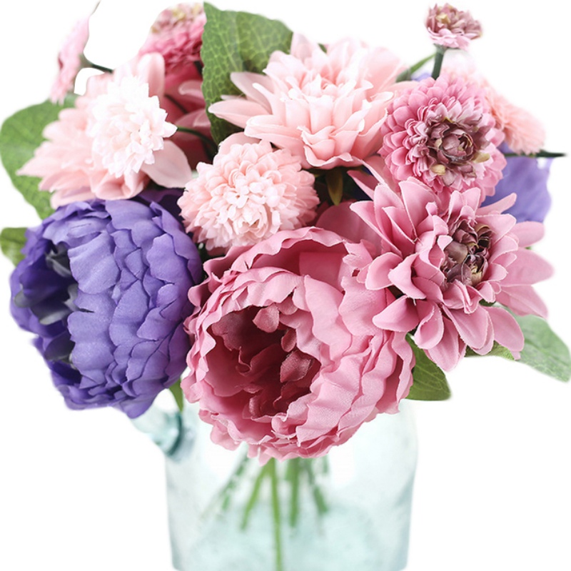 Artificial Silk Fake Tulip Flower Floral Basket Wedding Bouquet Party Home Decor  eBay