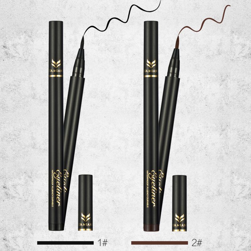 Soft Black Brown Liquid Waterproof Pencil Eyeliner Eye Crayon Makeup ...