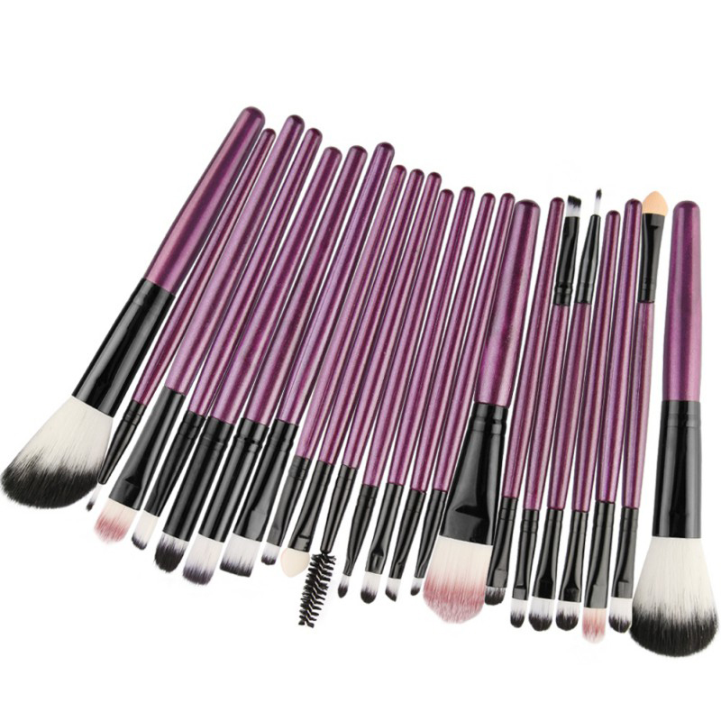 22pcs Pro Makeup Brush Set Powder Foundation Eyebrow Brush Kit Cosmetic ...