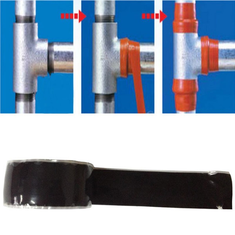 Blue Water Pipe Repair Tape Leaky Hoses Pipe Tubing Silicone Repair