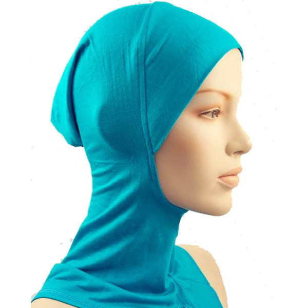 under scarf hat