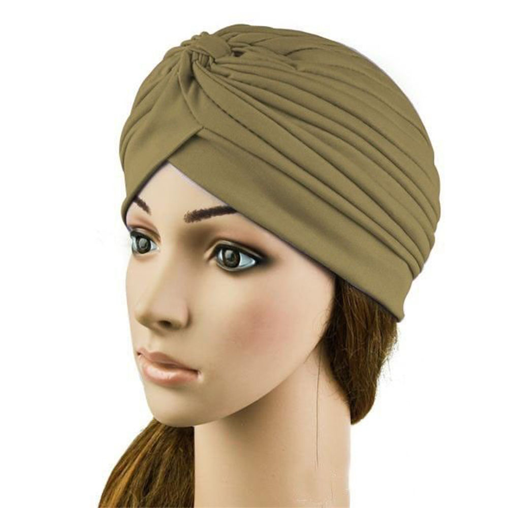 Femmes Turban Cap Head Wrap Band Bandana Hijab Indian Hat 