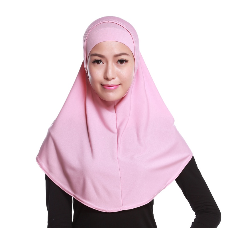 Practical Chic Muslim Lady Girls Two Piece Al Amira Hijab Cap Scarf Wrap Shawl Ebay