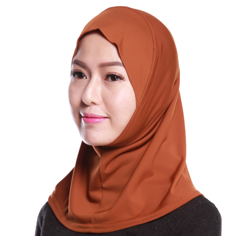under scarf hat