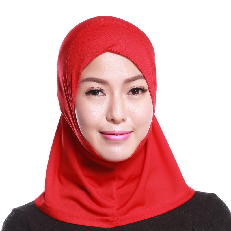 Womens Islamic Hijab Under Scarf Hat Cap Head Wear Band Neck Bonnet