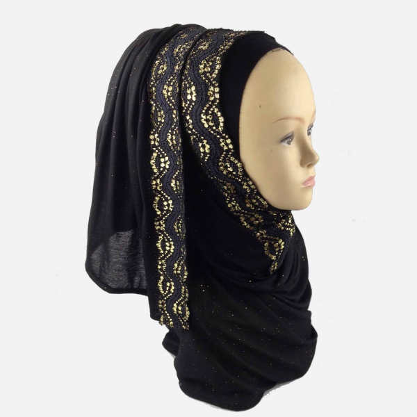 Islamic Plain Solid Colors Amira Hijab Abaya Muslima Headscarf Caps 