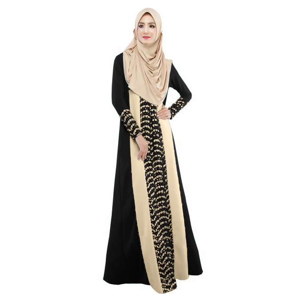 Women Muslim Dress Jilbab Islamic Maxi Dress Vintage Long 