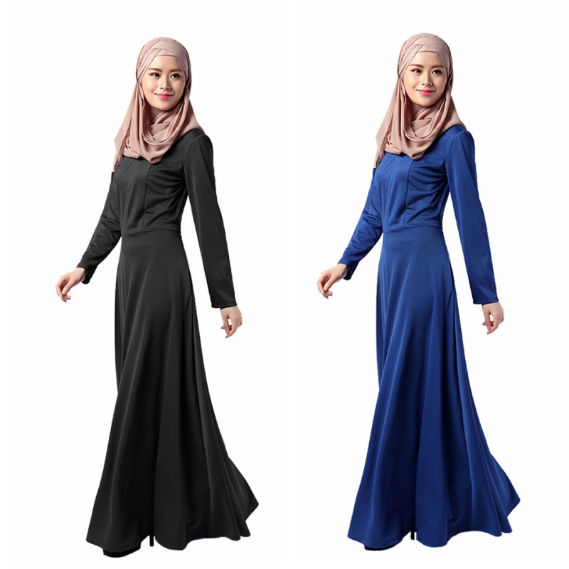 Women Islamic Muslim Middle East Long Dress Ethnic Traditional Costumes ...