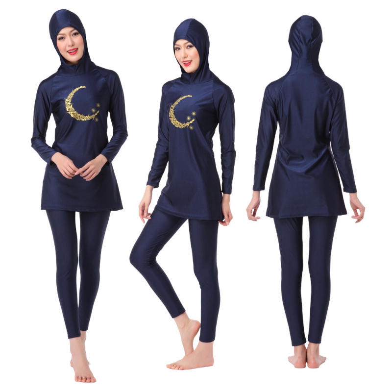 Women Swimsuit Modest Islamic Jewish Hindu Full Cover Swimwear Arab ...