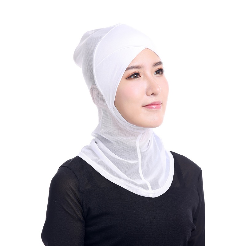 under scarf hat