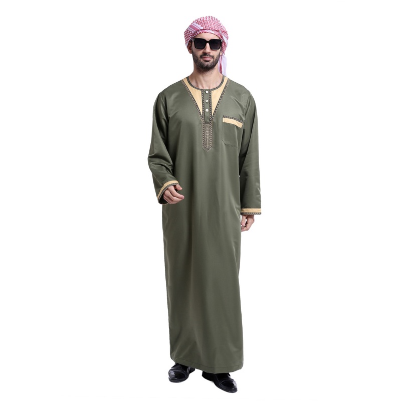 Men Saudi Thobe Galabeya Thoub Abaya Dishdasha Arabic Kaftan Muslim ...