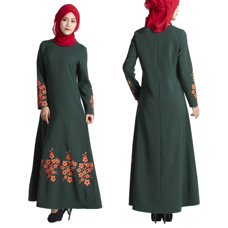 Muslim Long Sleeve Jilbab  Women Formal  Cocktail Abaya 