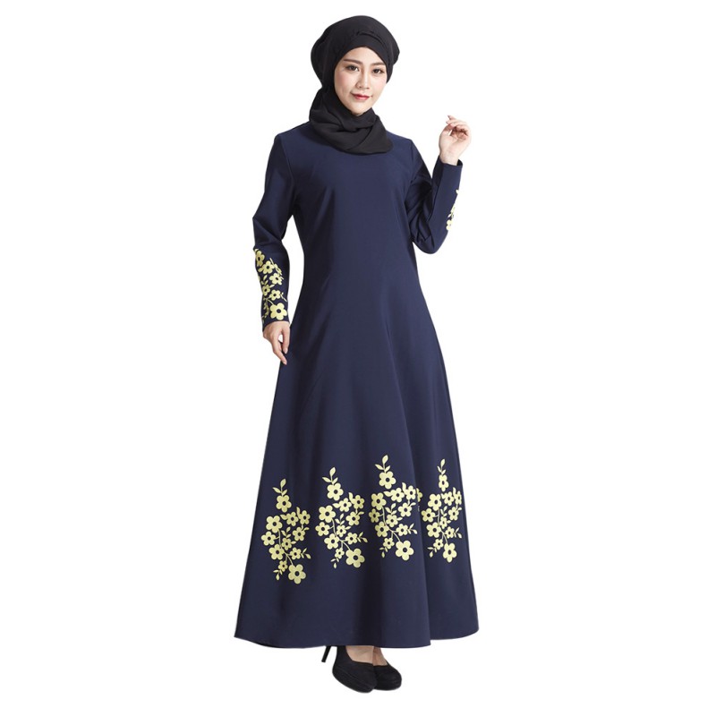 Muslim Long Sleeve Jilbab  Women Formal  Cocktail Abaya 