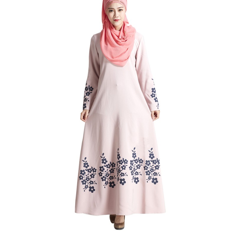 Muslim Long Sleeve Jilbab  Women Formal  Cocktail Abaya 