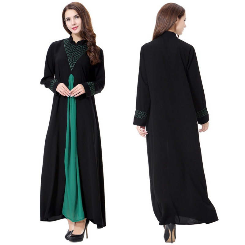 Muslim Long Sleeve Jilbab  Women Formal  Cocktail Abaya 