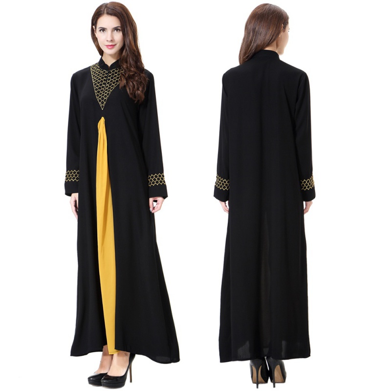 Muslim Long Sleeve Jilbab  Women Formal  Cocktail Abaya 