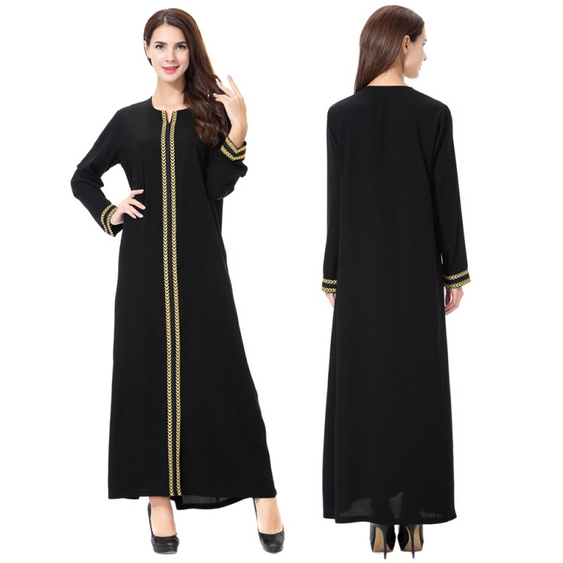 Muslim Long Sleeve Jilbab  Women Formal  Cocktail Abaya 