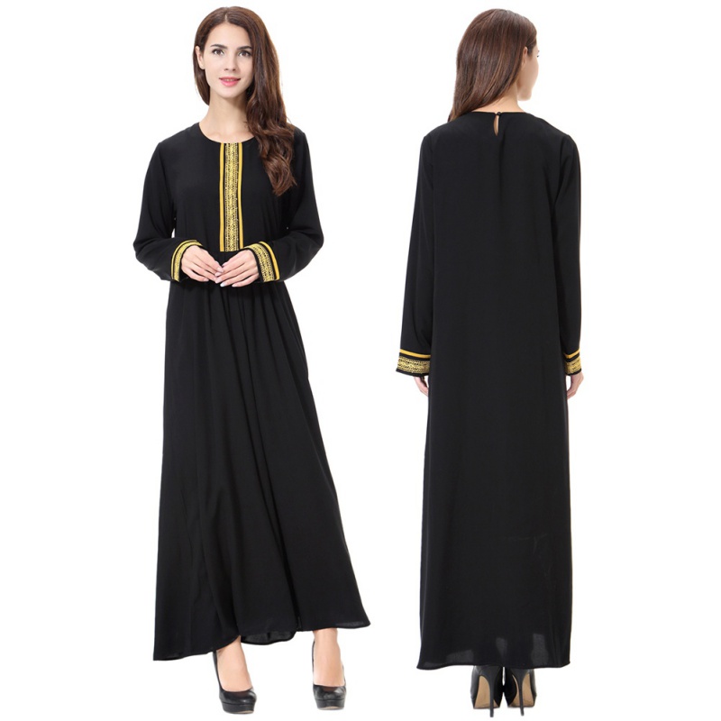 Muslim Long Sleeve Jilbab  Women Formal  Cocktail Abaya 