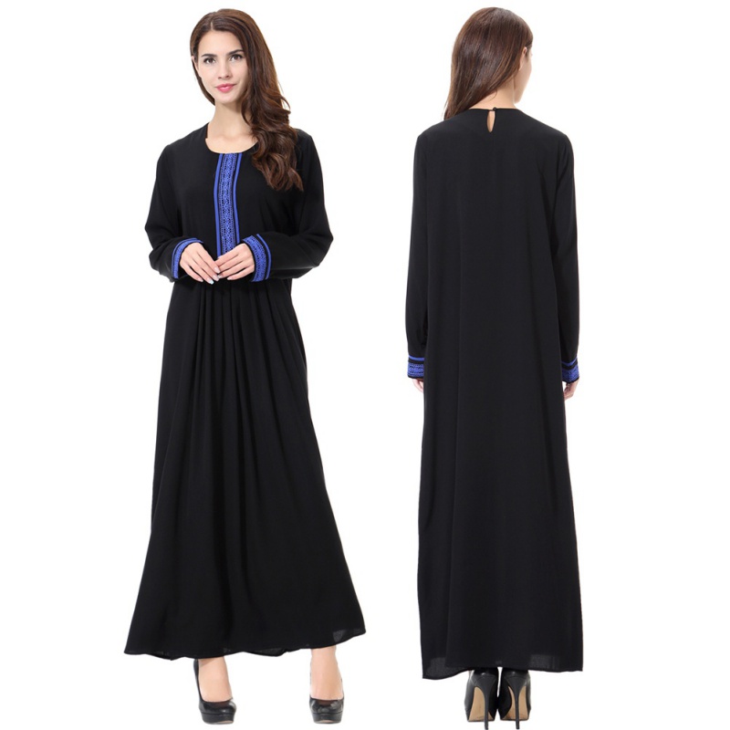 Muslim Long Sleeve Jilbab  Women Formal  Cocktail Abaya 