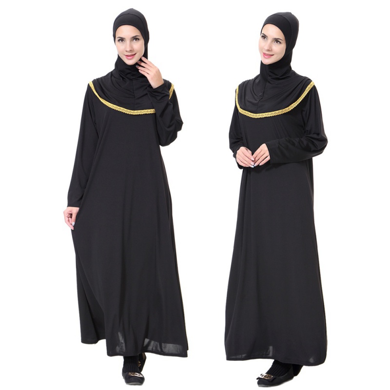 Muslim Long Sleeve Jilbab  Women Formal  Cocktail Abaya 