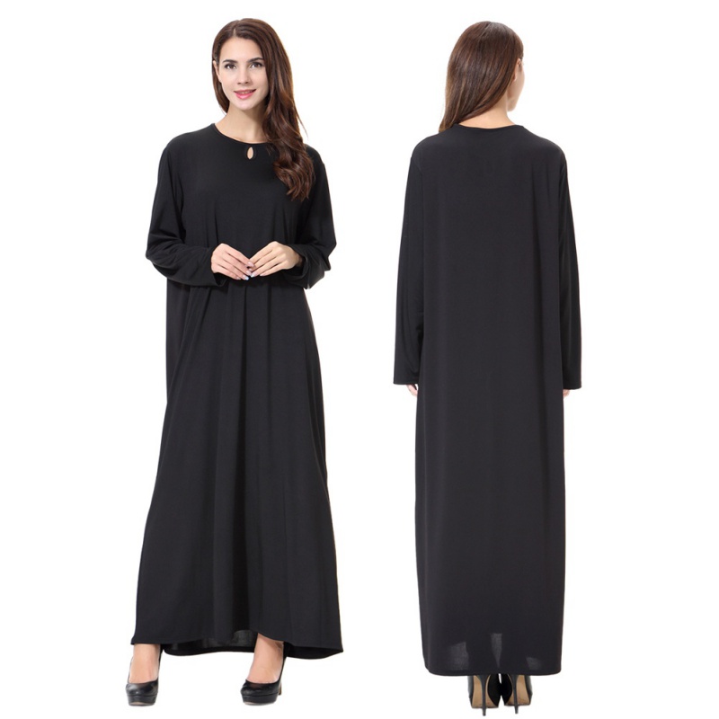 Muslim Long Sleeve Jilbab  Women Formal  Cocktail Abaya 