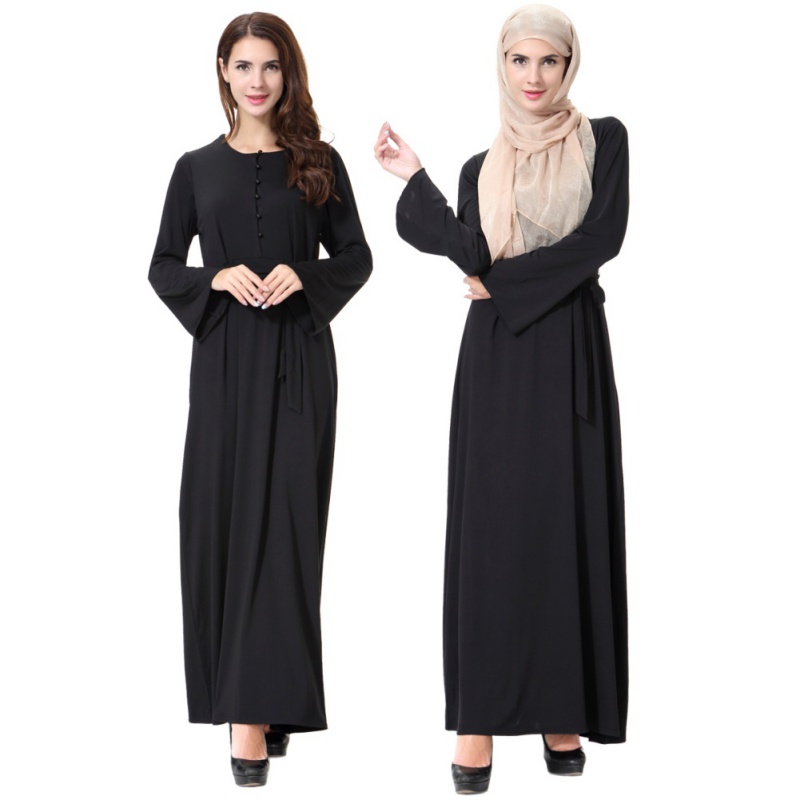 Muslim Long Sleeve Jilbab  Women Formal  Cocktail Abaya 