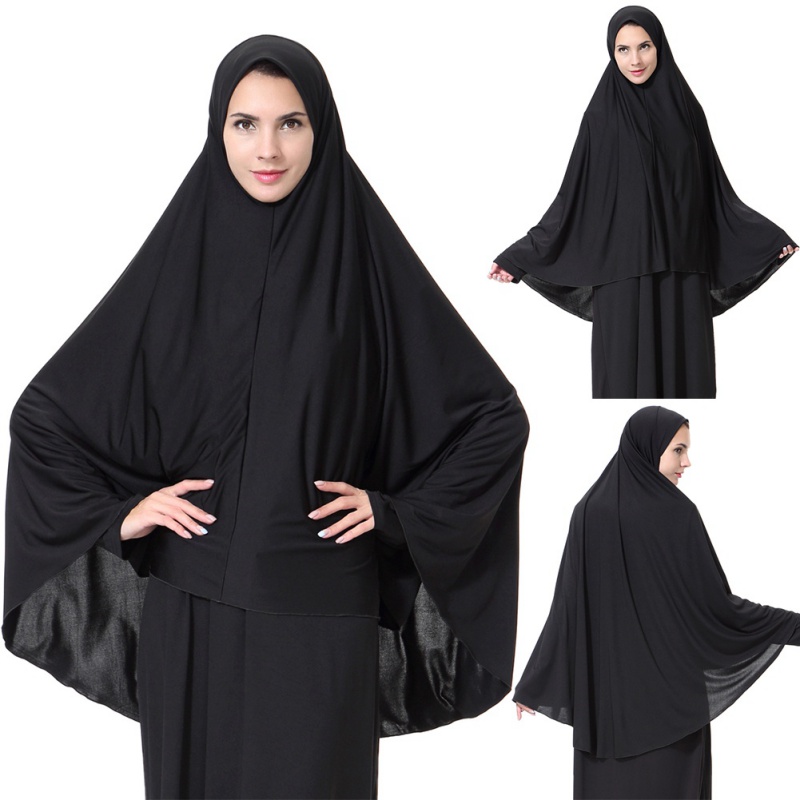 Muslim Women Prayer Dress Long Scarf Hijab Amira Islamic 