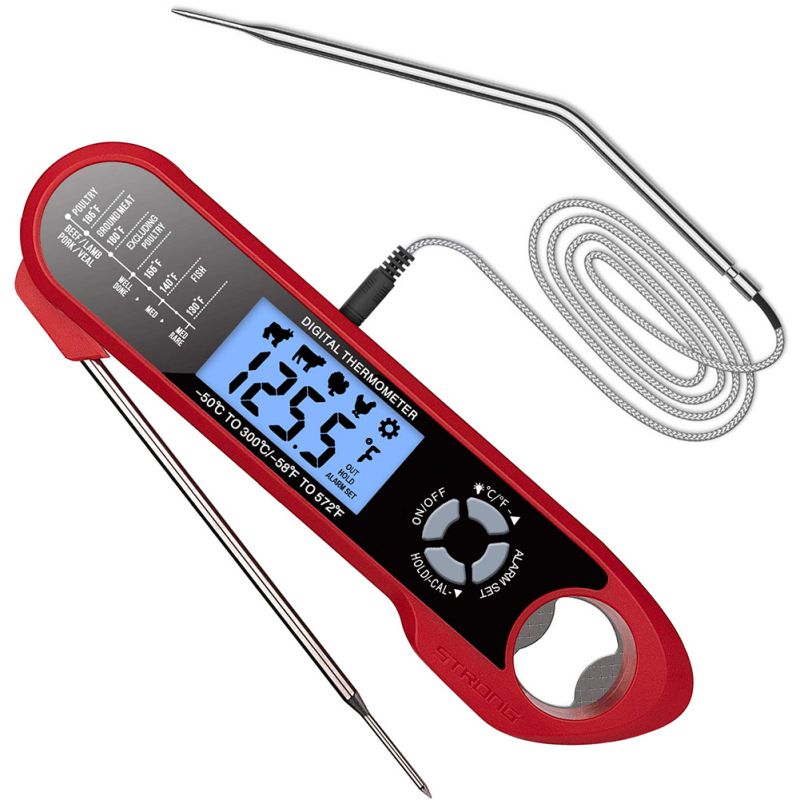 Instant Read Meat Thermometer Digital LCD Cooking BBQ Food Thermometer USA