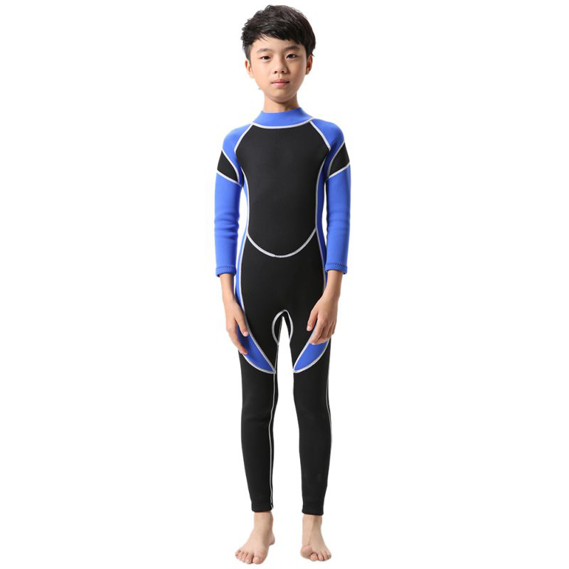 Unisex Kids Diving Wetsuit Boys Girls Swimsuits Long Sleeve Swimwear ...