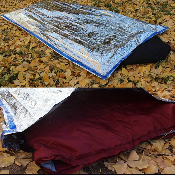 Outdoor Survival Emergency Mylar Waterproof Sleeping Bag Foil Thermal ...