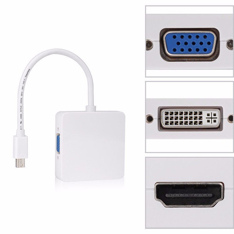 Thunderbolt Mini Display Port To Hdmi Adapter Cable For Mac