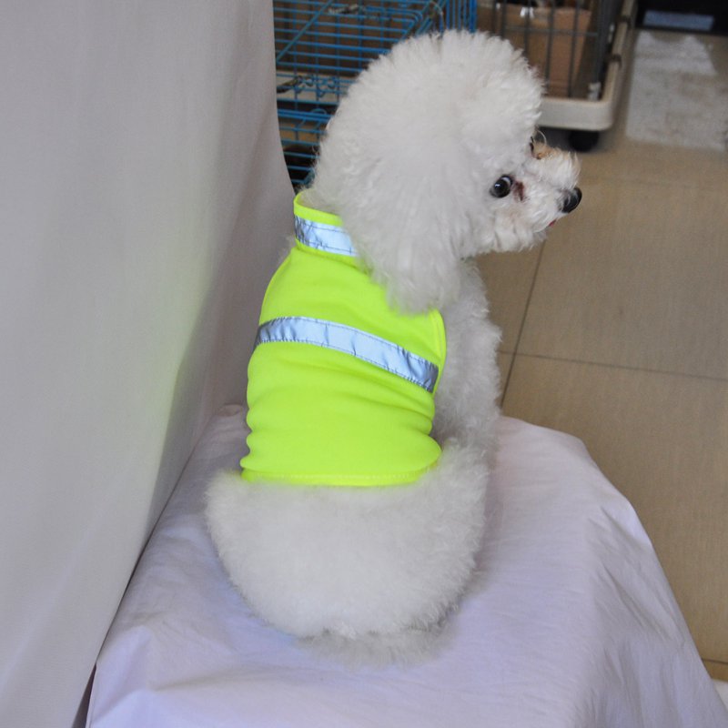 Fluorescent Security Dog Waterproof Reflective Pets Vest Clothes Safety ...