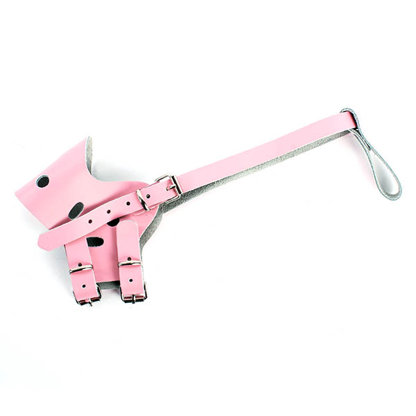 Soft Leather Dog Muzzle Grooming Anti Bite Adjustable Guardian Dogs