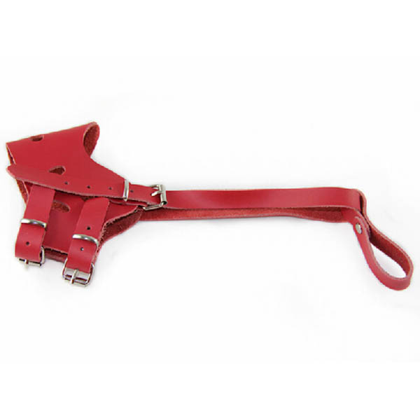 Soft Leather Dog Muzzle Grooming Anti Bite Adjustable Guardian Dogs