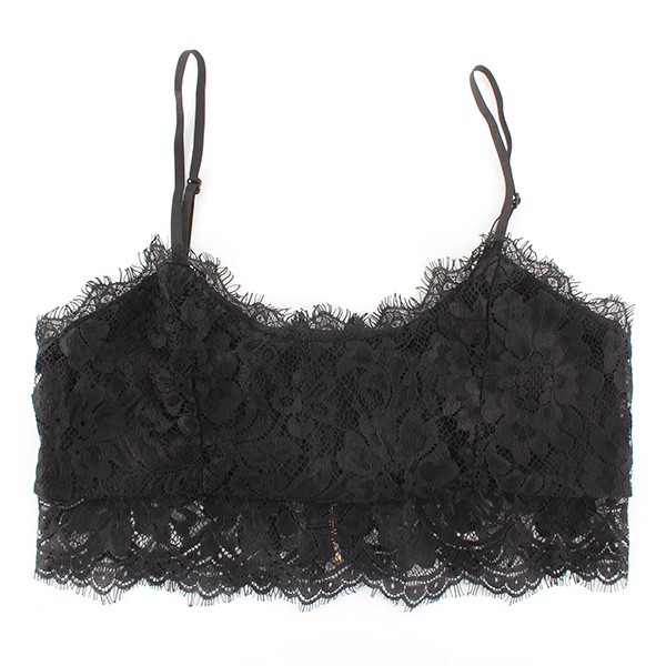 SXL Womens Bra Bustier Crop Top Lace Floral Unpadded Bralette Bralet