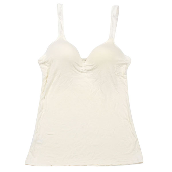 Cotton cami with built in padded bra