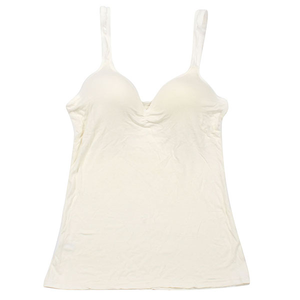 Womens Tank Top Built In Shelf Bra Adjustable Spaghetti Straps Camisole Cami A37
