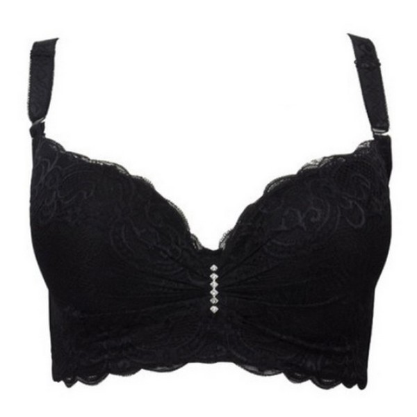 Sexy Womens Embroidery Lace Bra Underwire Push Up Padded Bra 36 42 C 