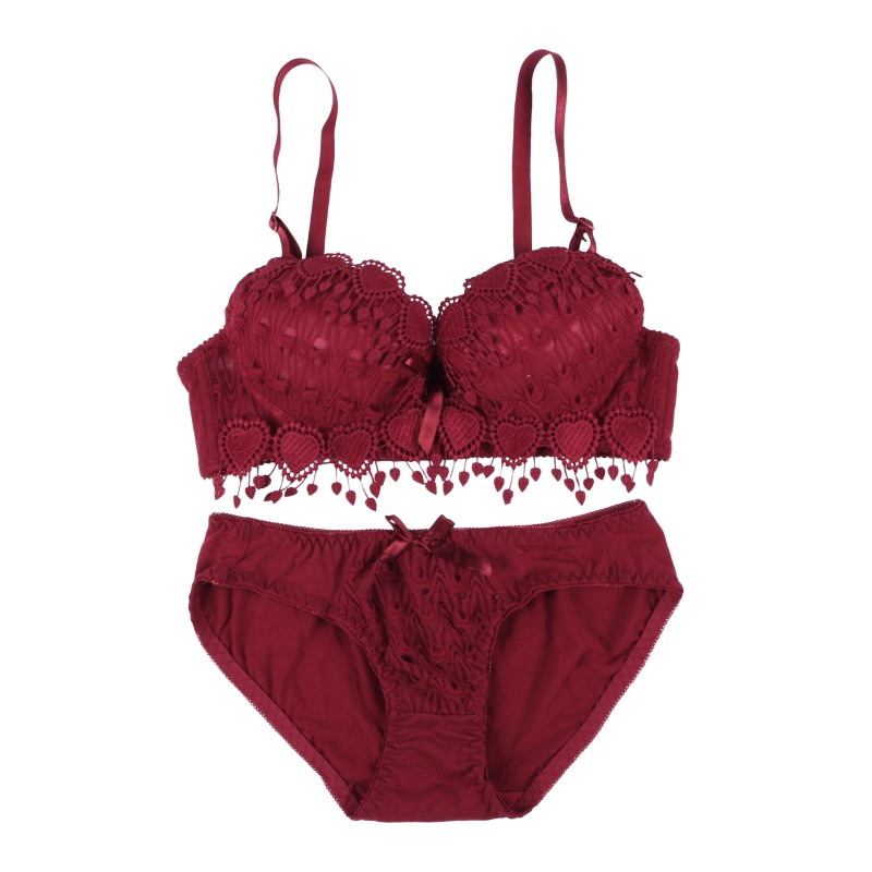 Sexy Push Up Lace Bra And Panty Set Ladys Embroidery Deep V Lingerie Knicker Us Ebay 