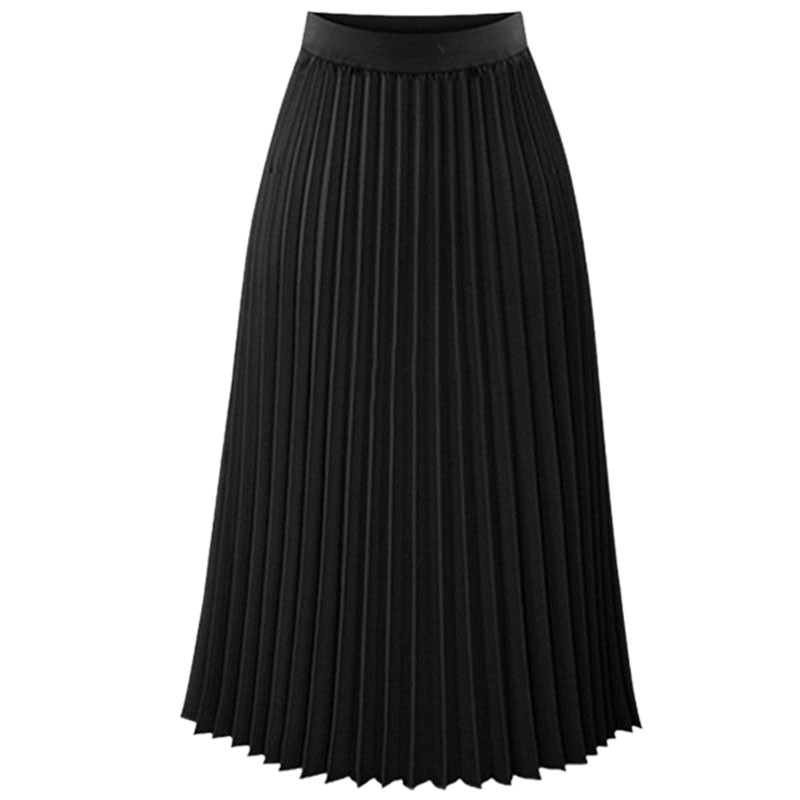 Elastic Waist Long Skirt 5