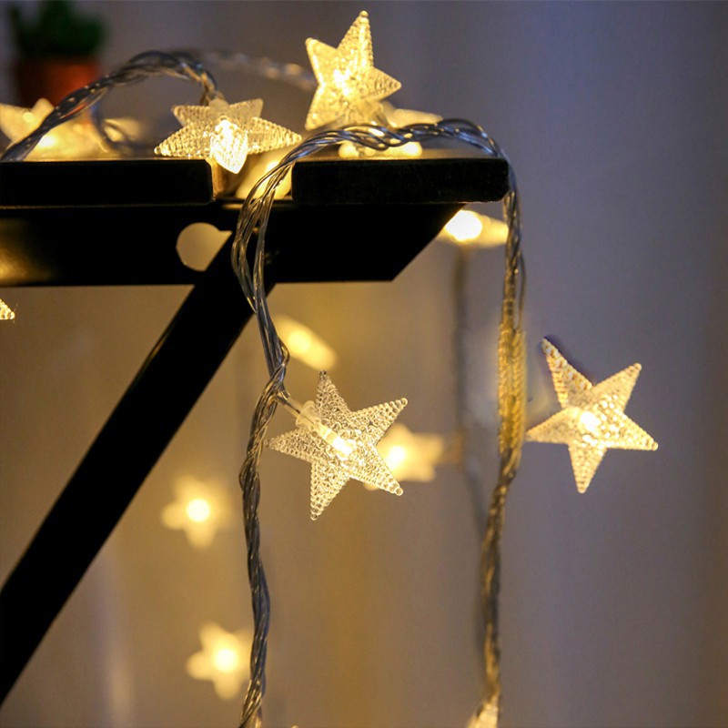LED Star shape 20/40LED String Light Fairy Light Battery-operated Xmas Decor eBay