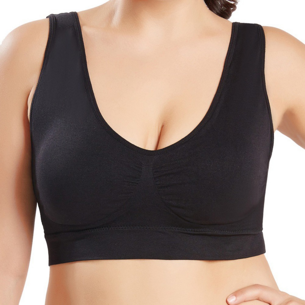 Women Seamless Fitness Padded Stretch Sports Bra Bralette Yoga Underwear  Tops