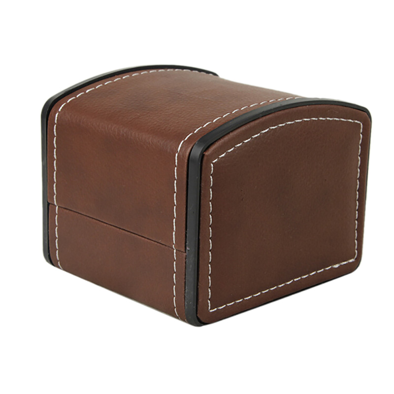 Unisex Single Wood/Leather Watch Box Case Storage Watch Holder Holds