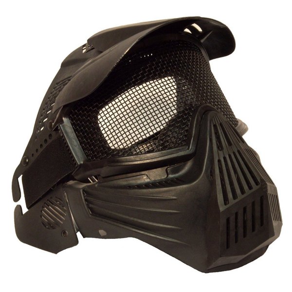 Tactical Airsoft Pro Full Face Mask with Safety Metal Mesh Goggles